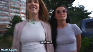 Public Agent: A young woman is shown in the basement, engaged in intimate acts for cash