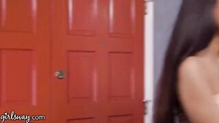 Eliza Ibarra caught with her stepmom, engaging in intimate acts