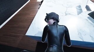Catwoman Pov is fucking in the office