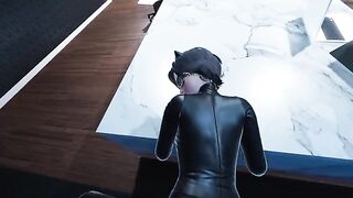Catwoman Pov is fucking in the office