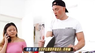 Hot Asian teen Lulu Chu gets fucked by her roommate