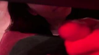 A college student shared her GF with a friend and got cum in her pussy