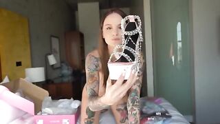 I tried on see-through lingerie and uploaded it to my channel