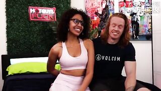 The muscular red-haired guy fucked two Latin sluts in a row