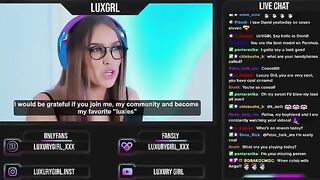 A hot streamer gets fucked on camera by a horny guy with huge cock