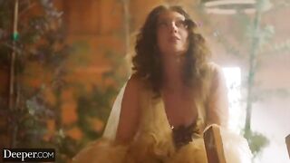 Hot threesome with goddess Elena Koshka and a guy with an impressive size