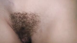 A hot chick with red lips, Loren Strawberry, is licking my cock