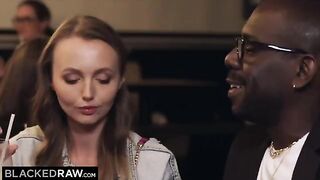 Sweet Sia takes the entire length of Joss' huge black cock
