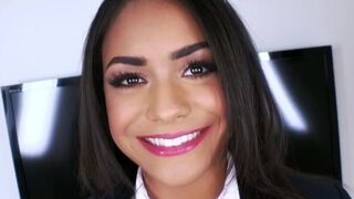 This schoolgirl, Nicole Bexley, is eager to explore her desires