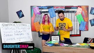 Stepdads get outsmarted by sneaky teens in a football fantasy