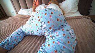 A stepdaughter gets fucked by her stepdad after watching porn together