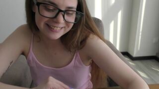 The naughty bookworm is having fun with a guy in HD quality
