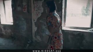 Stranger Ghost Called to Public Sex in an Abandoned House with Kisscat
