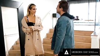 Aiden Ashley gets punished for fucking her BF's best friend