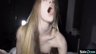An appetizing beauty has a tight pussy and likes to be fucked hard without mercy
