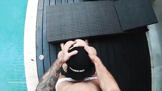 Busty blondie gets her tight asshole gapped in POV