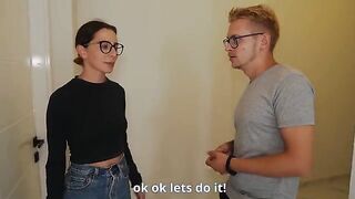 The husband watches as his wife gets fucked by a realtor for a discount