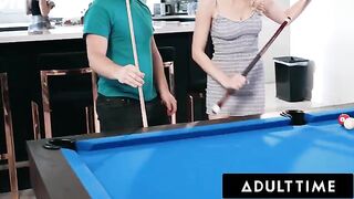 Roommates Paige Owens and Kay Lovely fuck with a young man