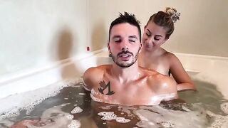 Skinny blonde gets fucked hard in the Jacuzzi