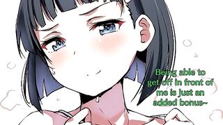 Leafa Suguha's huge tits anime joii action