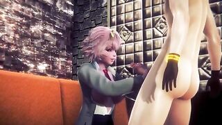 Mina Ashido gets her pussy full of cock in an intense My Hero Academia scene