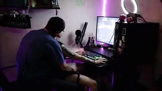 A sexy gamer girl gets her pussy railed while playing Destiny 2