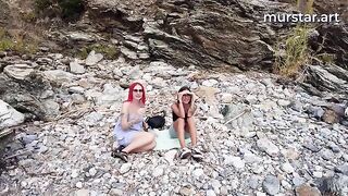 Bloggers stupidly fucked two whores in a public spot, featuring Toma Mur’s wild energy
