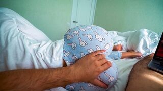 A step sister helps her brother to experience orgasm