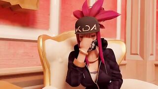 KDA Ahri tries porn for the first time with her captivating charm