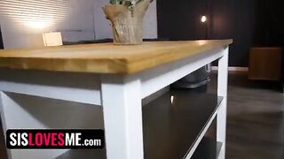 Fit Stepsis Cece Capella rides and sucks her stepbro’s cock
