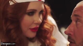 Maitland Ward gets her lips on a new face, showcasing intensity