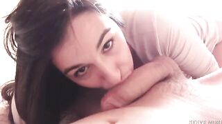Skinny brunette Danika Morì gets her pussy railed hard