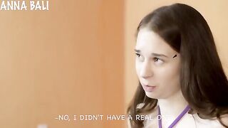 A cute girl has her first sex experience with her stepdad on camera