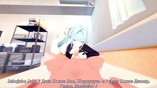 Beautiful girl fucked by a guy in a cosplay costume