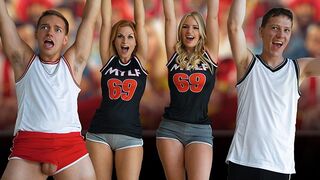 Two Football Step-Moms Rachael Cavalli and Sedona Reign Getting Fucked Hard