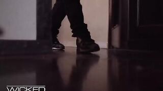 Deadpool's dick hammered by a busty slut in a parody