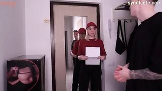 Did you think only guys can be couriers? A surprise awaits!