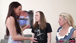 Sofie Marie and Payton Hall in hot stepmom swapping action