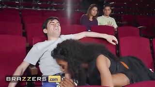 Tina Fire gets her pussy smashed by Jordi El In the popcorn machine