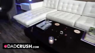 The stepdaughter Kenzie Madison made her stepdad forget his anger with a blowjob