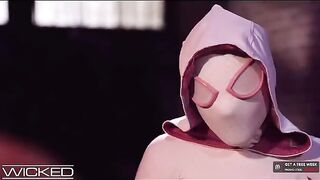 Spiderman fucked Gwen Stacy after eating her pussy in a hardcore scene