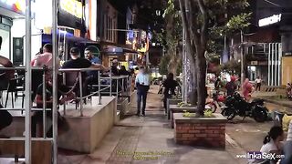Spying Sara Blonde in a Colombian disco (FINAL ÉPICO)
