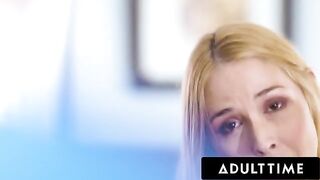 A stepmom with big tits teaches her stepson how to have sex