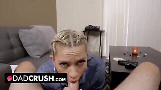 Blonde step daughter Khloe Kapri gets fucked by her step daddy