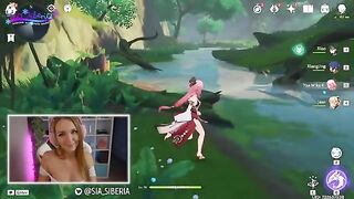 Gamer girl fucks her huge dick after making a fatal donation