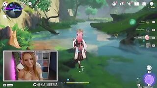 Gamer girl fucks her huge dick after making a fatal donation