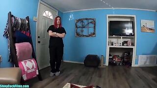 My step mom gave me medicine for my shiny cock