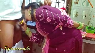 A hot maid gets fucked right in the kitchen, showcasing real passion