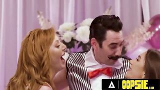 Lauren Phillips and April Olsen play a risqué game with Tommy Pistol