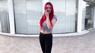 Public spontaneous sex! User Anton recognized and fucked me outdoors